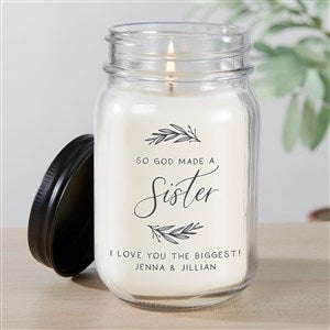 So God Made? Personalized Farmhouse Candle Jar