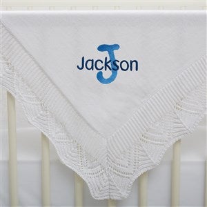 Playful Name Embroidered Baby Blanket