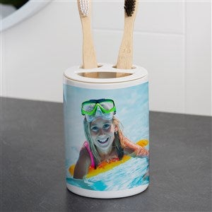 Personalized Photo Ceramic Toothbrush Holder