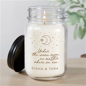 Personalized Farmhouse Candle Jar - Under The Same Moon