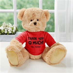 Many Thanks Personalized Teddy Bear- Red