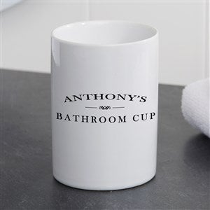 Personalized Ceramic Bathroom Cup - Family Market