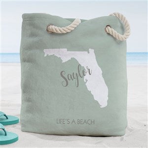 State Pride Personalized Beach Bag- Large