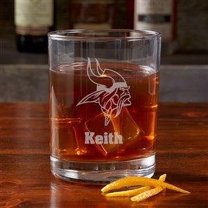 NFL Minnesota Vikings Engraved Old Fashioned Whiskey Glasses