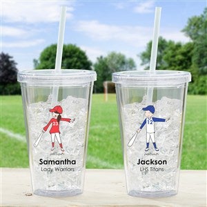 PhiloSophie's® Baseball Personalized Acrylic Insulated Tumbler