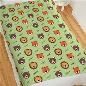 Animal Pals Personalized 60x80 Plush Fleece Blanket