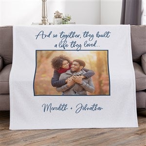 Together They Built A Life Personalized Sweatshirt Blanket 50x60