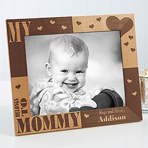 Personalized Photo Frames   Our Hearts Belong to Her   8x10