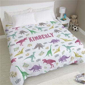 Dinosaur World Personalized Comforter - King 104x88