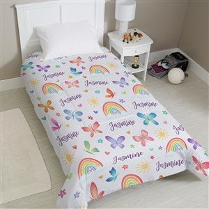 Watercolor Brights Personalized Comforter - TwinXL 68x92