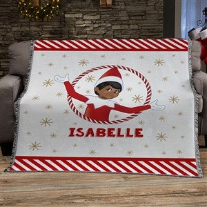 The Elf On The Shelf Personalized 56x60 Woven Throw