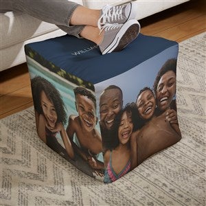 Photomontage Personalized Cube Ottoman - Large 18