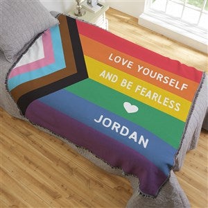 Love Yourself Personalized 56x60 Woven Throw