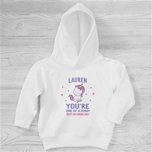 You're One Of A Kind Personalized Valentine's Day Toddler Hooded Sweatshirt - Toddler 2T - Royal Blue