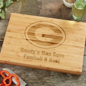 NFL Green Bay Packers Personalized Bamboo Cutting Board- 10x14