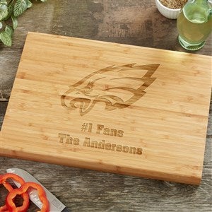 NFL Philadelphia Eagles Personalized Bamboo Cutting Board- 10x14