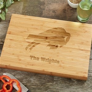 NFL Buffalo Bills Personalized Bamboo Cutting Board- 10x14