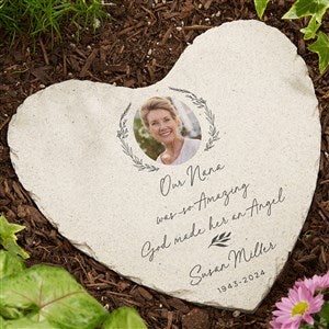 So Amazing God Made An Angel Personalized Photo Heart Garden Stone