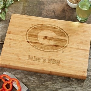 NCAA Georgia Bulldogs Personalized Bamboo Cutting Board- 10x14