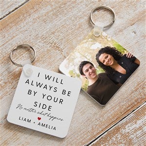 By Your Side Personalized Photo Keychain