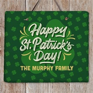 St. Patrick's Day Personalized Slate Plaque