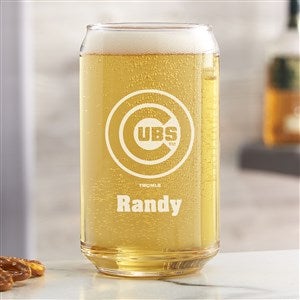 MLB Chicago Cubs Personalized 16 Oz. Beer Can Glass