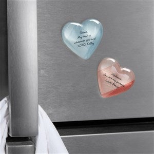 Romantic Write Your Own Message Personalized Acrylic Heart Magnet