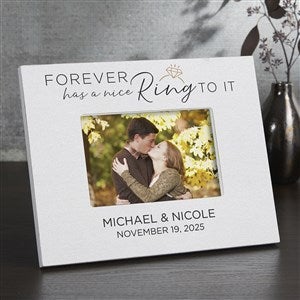 We're Engaged Personalized Frame-4x6 Horizontal Tabletop