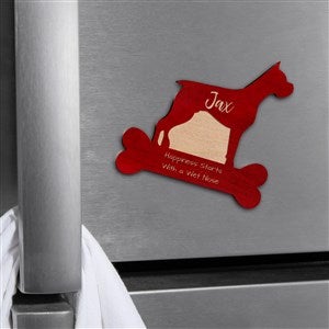 Dog Breed Personalized Wood Magnet- Red Maple