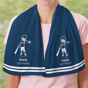 PhiloSophie's® Softball Personalized Cooling Towel