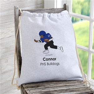 PhiloSophie's® Football Personalized Sweatshirt Drawstring Bag