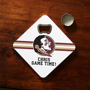 NCAA Florida State Seminoles Personalized Bottle Opener Coaster