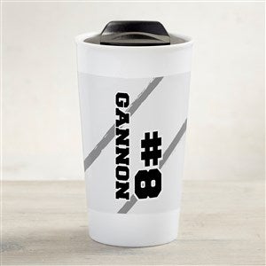 Volleyball Personalized 12 Oz. Double-Wall Ceramic Travel Mug