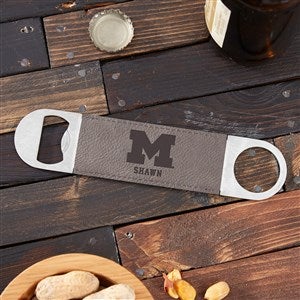 NCAA Michigan Wolverines Personalized Leatherette Bottle Opener