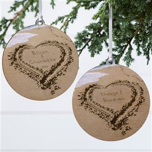 Our Paradise Island Personalized Ornament- 3.75 Wood - 2 Sided