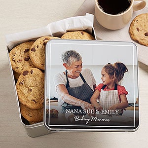 Photo & Text Personalized Photo Metal Treat Tin