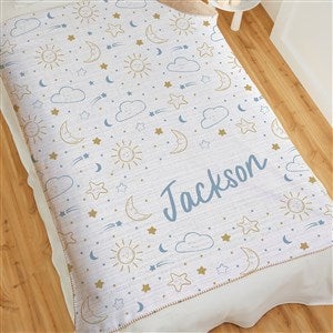 Baby Celestial Personalized 50x60 Sherpa Blanket