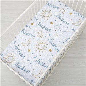 Baby Celestial Personalized Crib Sheet