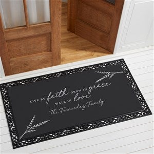 Live By Faith Personalized Oversized Doormat- 24x48