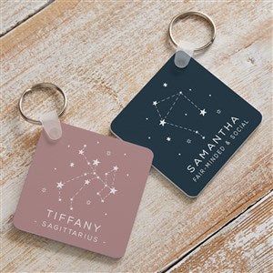 Zodiac Constellations Personalized Keyring