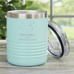 Zodiac Constellations Personalized 10 Oz. Insulated Tumbler- Teal