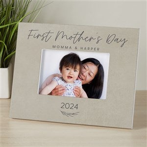 First Mother's Day Love Personalized 4x6 Photo Frame- Horizontal