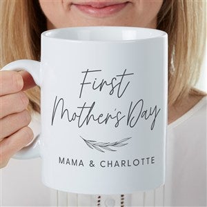 First Mother's Day Love Personalized 30 Oz. Oversized Coffee Mug