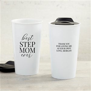 Bonus Mom Personalized 12 Oz. Double-Wall Ceramic Travel Mug