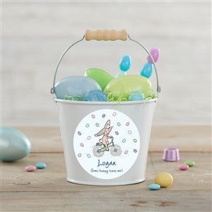 Easter PhiloSophie's® Personalized Mini Treat Bucket-White