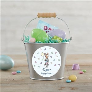 Easter PhiloSophie's® Personalized Mini Treat Bucket-Silver