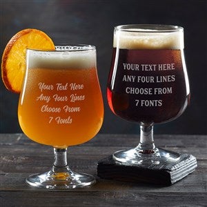 Write Your Own Personalized Belgium Craft Beer Glass