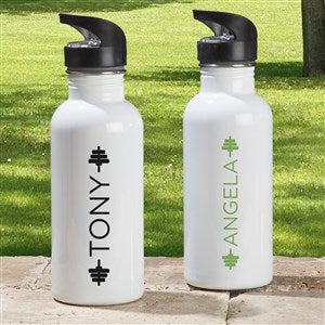 Fitness Fan Personalized 20 Oz. Water Bottle