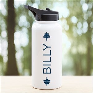 Fitness Fan Personalized Double-Wall Vacuum Insulated 32 Oz. Water Bottle