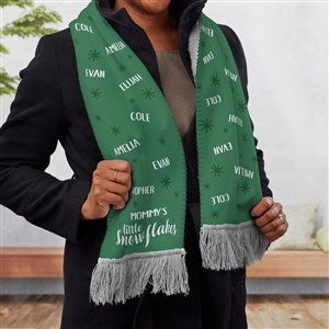 My Little Snowflakes Personalized Women's Sherpa Scarf